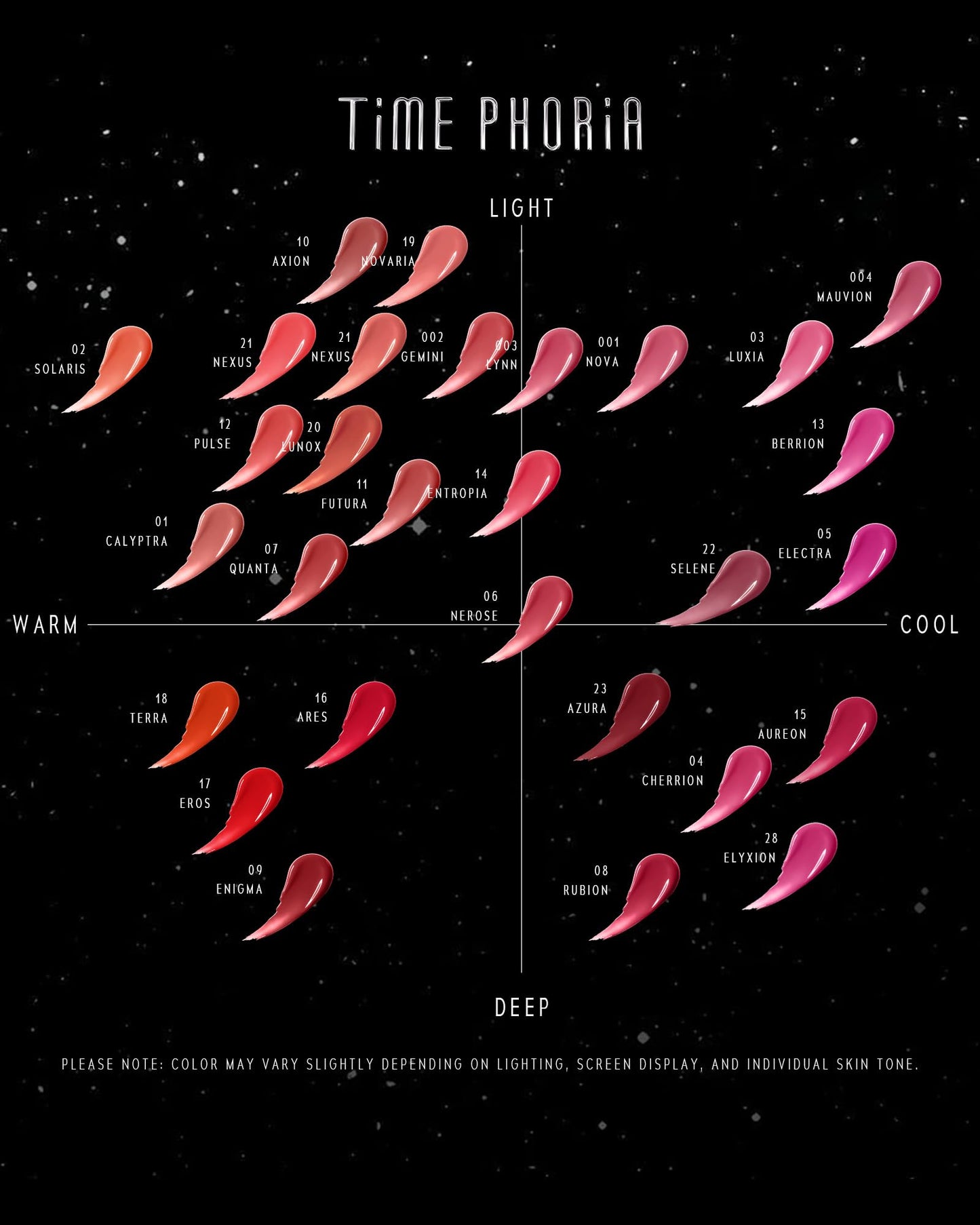 TIMEPHORIA Stellar Dust Lip Stain 004 Mauvion, Transfer-Proof & Smudge-Proof Lip Gloss, Mauvish Pink Tinted Glossy Finish, High-Pigment Vibrant, Hydrating Lightweight Long-Lasting Lip Makeup for Women