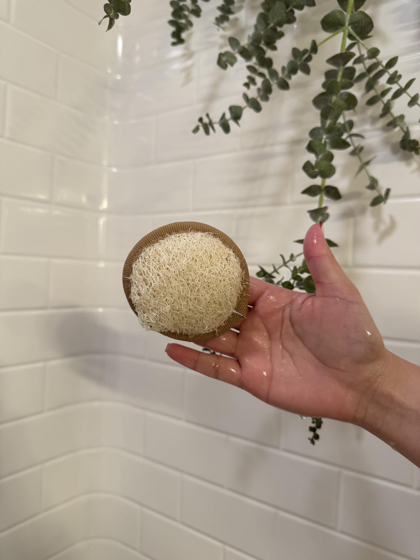 Skwash, Natural Mini Loofah, 3pc