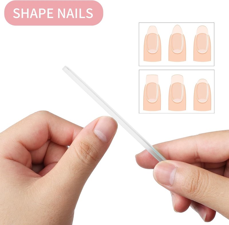 Nano Glass Nail Shiner Kit - 3-in-1 Manicure Tool for Shaping, Buffing & Polishing Natural Nails | Perfect Gift for Women