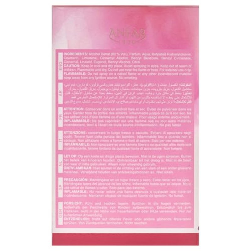 Anfar Strawberry Cream - Fruity Floral Gourmand Fragrance - Women Perfume - Notes of Freesia, Lemon, Marshmallow, and Whipped Cream - 3.4 oz