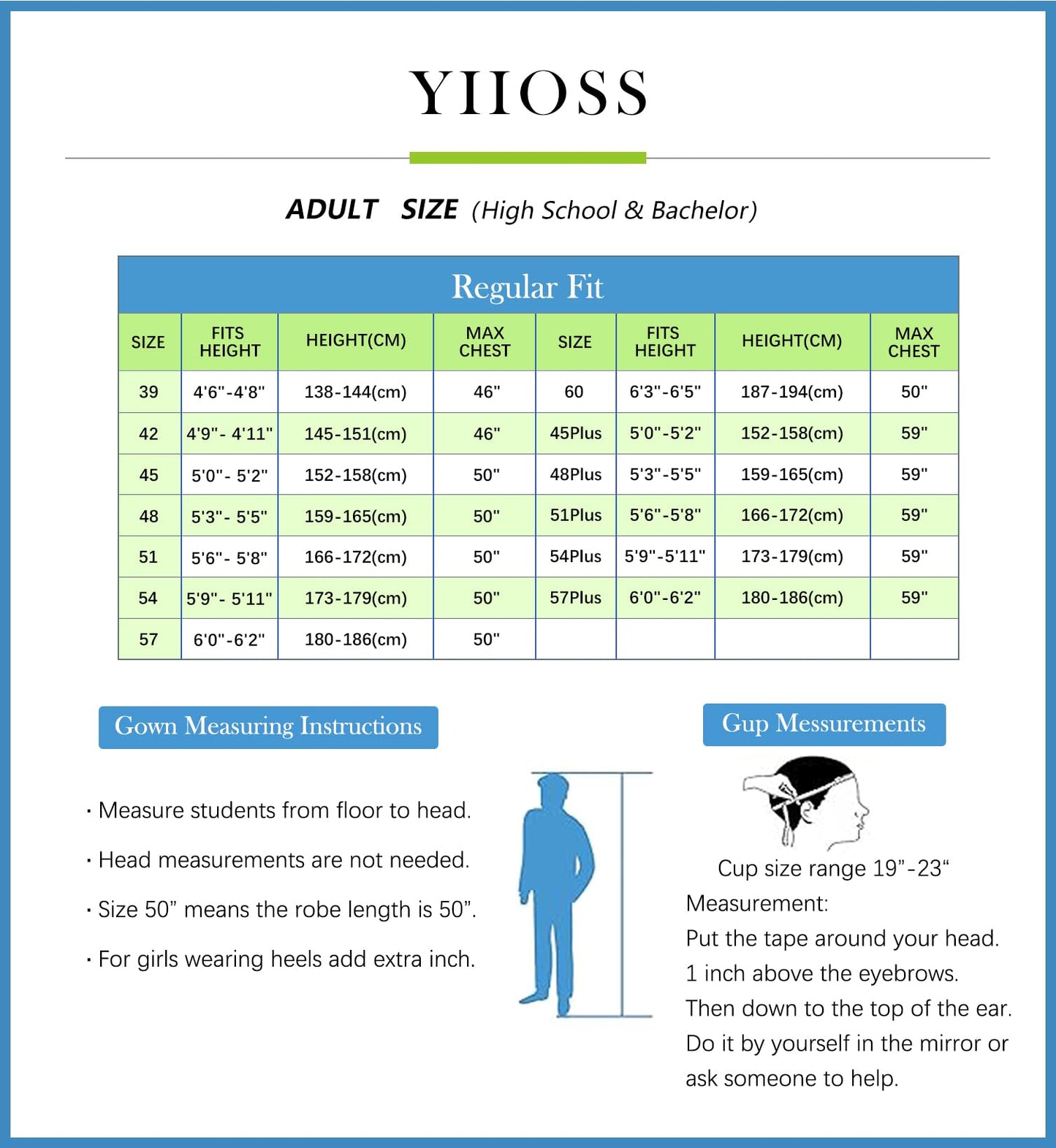 YIIOSS Unisex Adult Matte Graduation Cap with Graduation Tassel and Year Charm for High School and Bachelor Master, Black