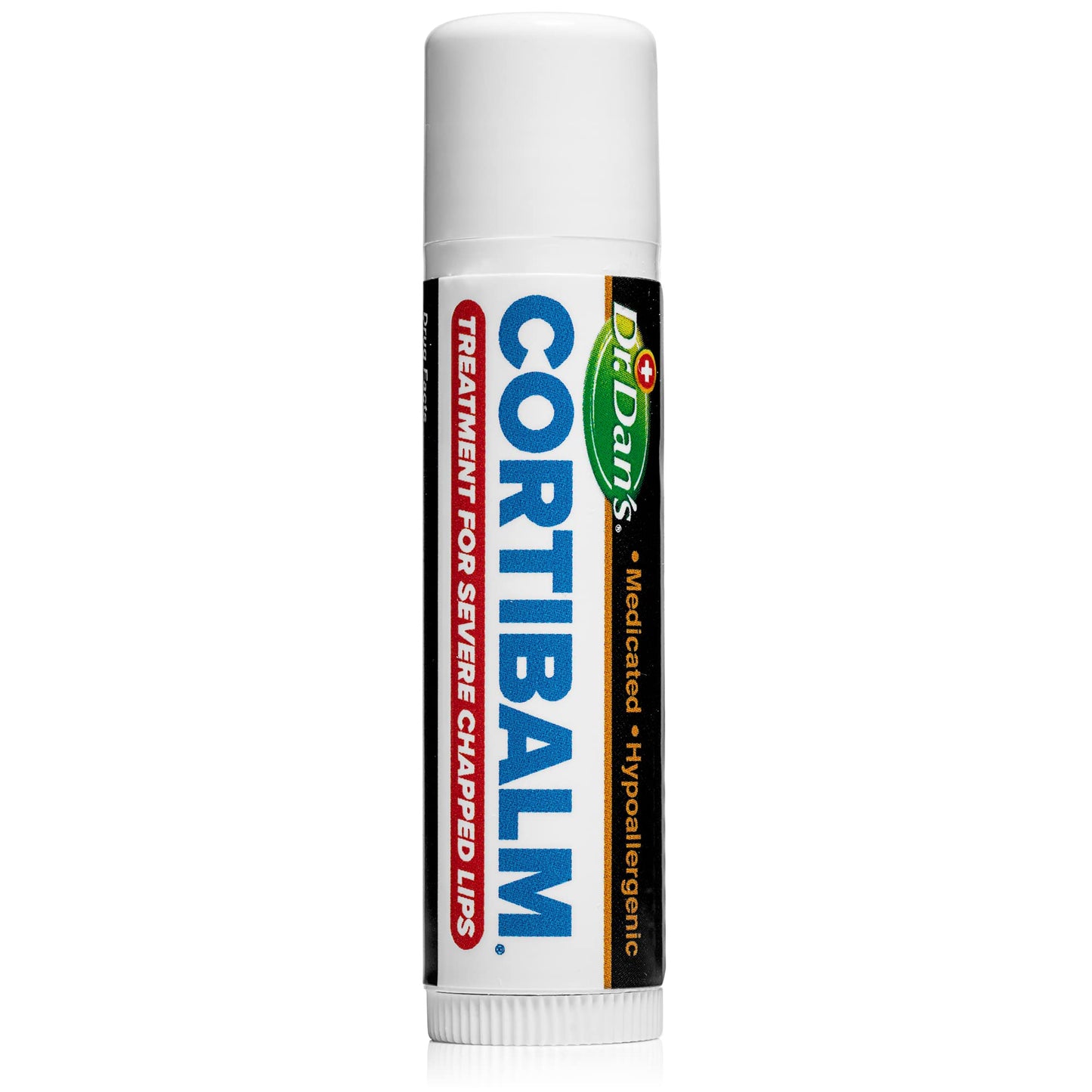 Dr. Dan’s Cortibalm - Medicated Lip Balm with Hydrocortisone – Healing Treatment & Lip Moisturizer for Severely Chapped, Very Dry Cracked Lips – 1 Pack