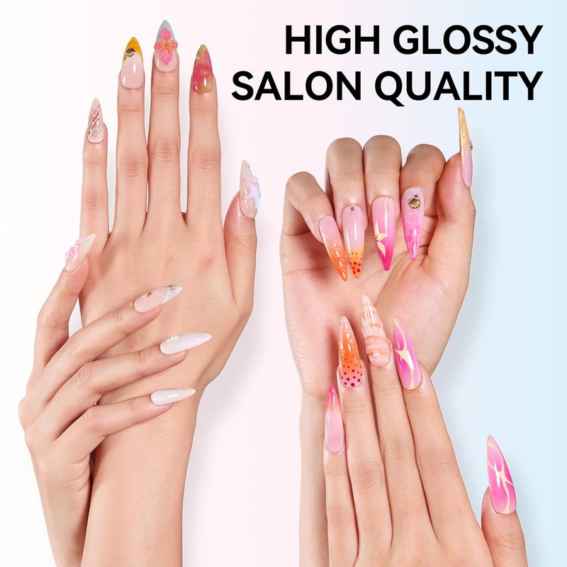 Makartt Gel Top Coat - Hema-Free No Wipe Clear Nail Polish | 15ml Long-Lasting High Gloss Finish for DIY Home Manicure