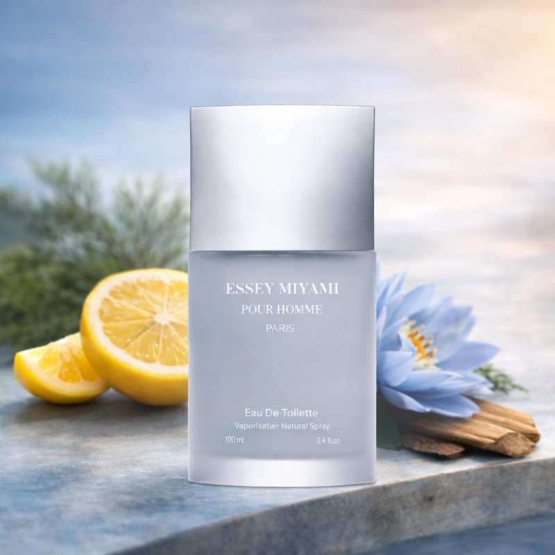 Sandora Fragrances Eau de Toilette for Men – Yuzu, Bergamot, Blue Lotus & Vetiver – Fresh, Aquatic, Elegant, Timeless Scent, 3.4 fl oz / 100ml
