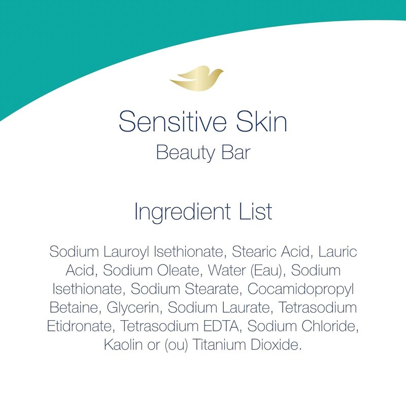 Dove Bar Soap - Gentle Cleanser for Sensitive Skin | 3.15 oz (Pack of 4)