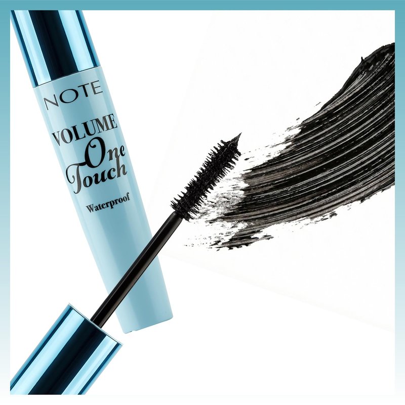 Note Cosmetique Volume One Touch Waterproof Mascara – Black Mascara for Volume and Length - Tear Proof Formula - 01 Black - 0.34 oz