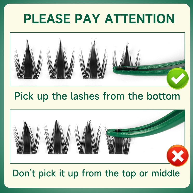 KEYYOU Manga Lash Clusters Fairy Cluster Eyelash Extensions Cosplay at home Wispy False Eyelashes 10-18mm Lashes C Curl Individual Fake Eyelashes Extension with Spikes Easy to Apply for Beginner
