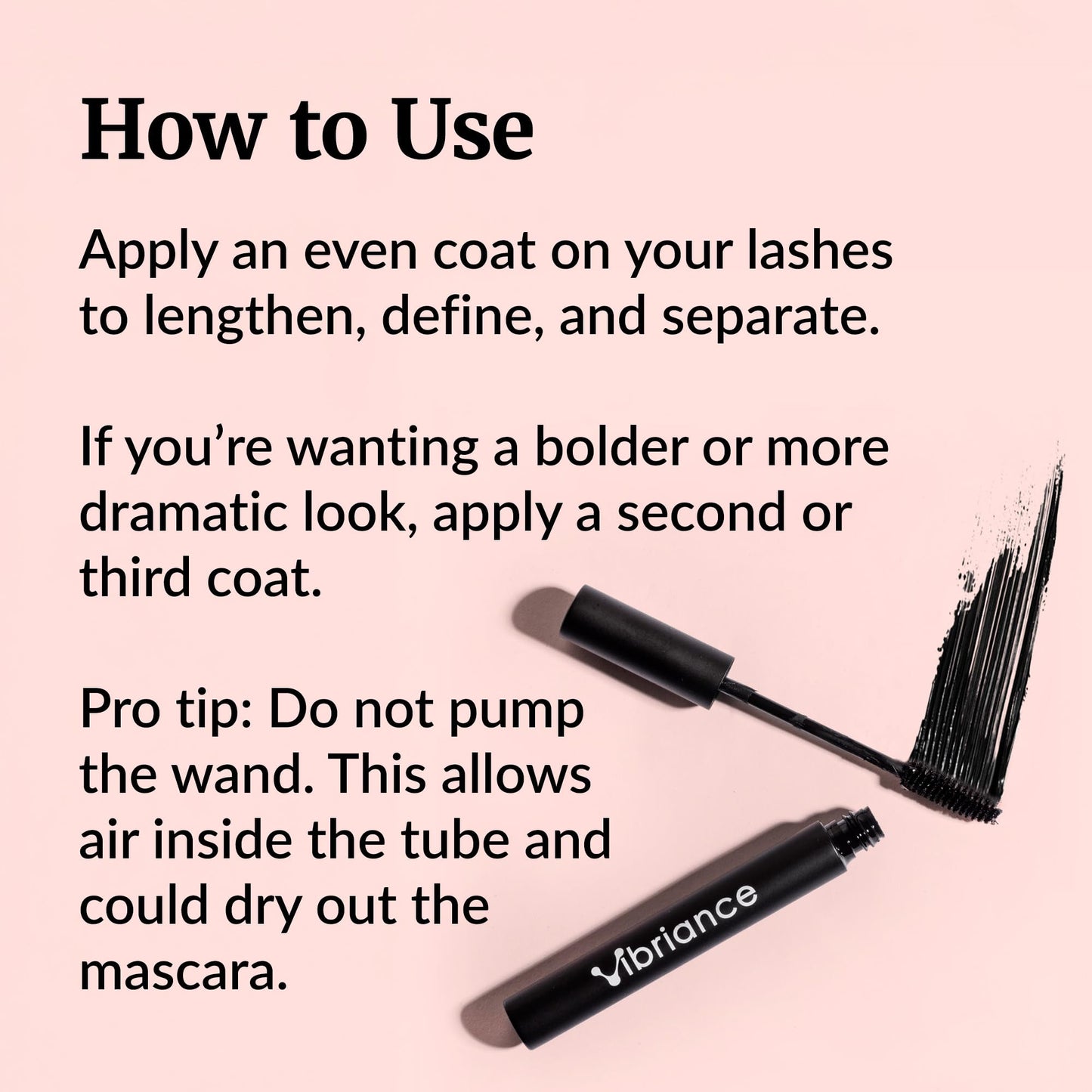 Vibriance Volumizing Tubing Mascara, Soft Black - Hypoallergenic, Moisturizing, Lifting, Long-Lasting - Special Tube Formula for 50+
