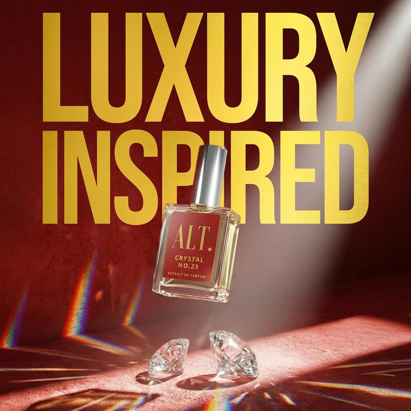ALT. FRAGRANCES Crystal No. 23 - Unisex Extrait de Parfum Inspired by Baccarat Rouge 540 | 60ml, Long-Lasting Fragrance with Jasmine, Amberwood & Cedar Notes