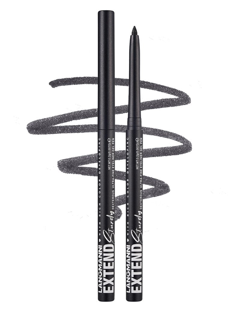 Erinde Starry Black Gel Eyeliner Pencil Waterproof, Retractable Cream Eyeliner Eye Liner Makeup, Long-Wearing, Ultra-Smooth, Smudge-Proof, Vegan & Cruelty-Free, 12 Starry Black