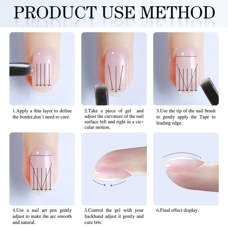 Double Rhythm 0.5Oz Nail Strengthener Rubber Gel Polish Gel Nail Polish in a Bottle for Nail Thickening Extension Hard Structure Glue (Clear Builder-8 in 1-1)
