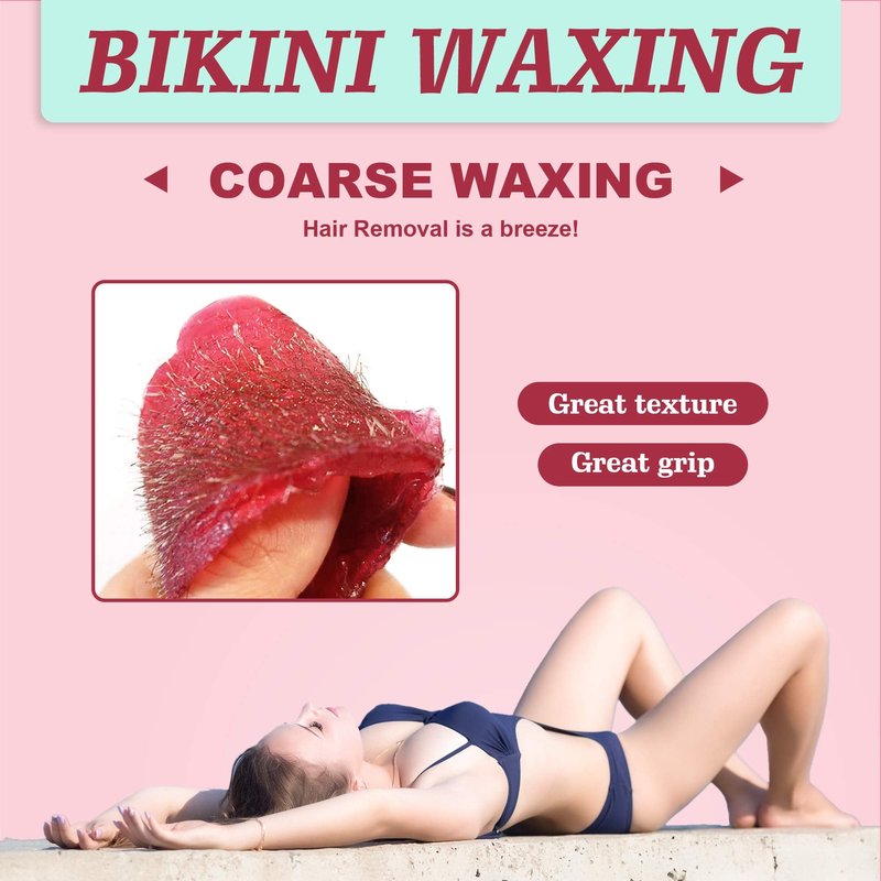 Ajoura 2 lb Hard Wax Beads, All-purpose Wax Beans for Sensitive Skin, Large Area Coarse Hair Removal, Refill Bag for Brazilian Bikini, Face, Eyebrows, Underarms, Arms, Chest, Back, Legs, Women Men