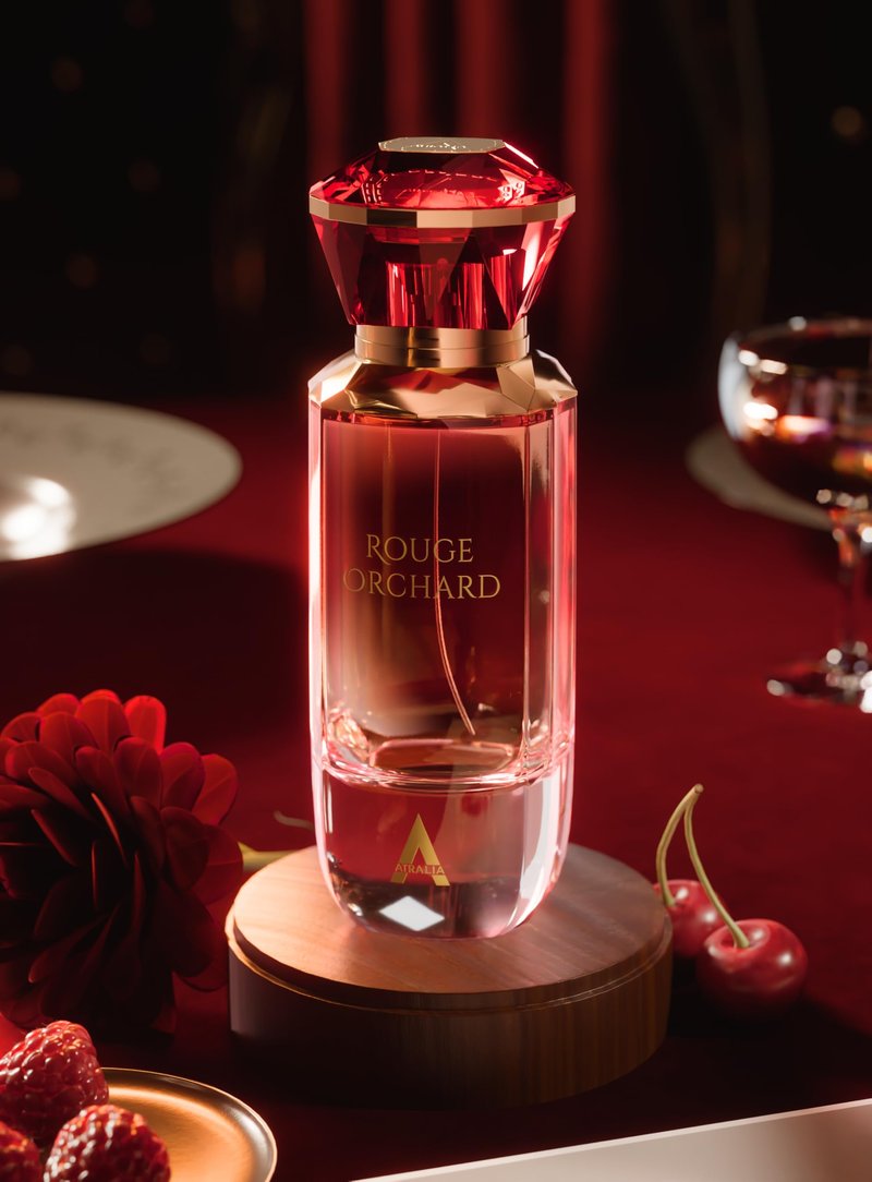 Atralia Rouge Orchard Eau de Parfum 100ml – Fruity Floral Perfume for Women, Raspberry, Rose, Cherry, Vanilla & Patchouli, Long Lasting Elegant Feminine Fragrance