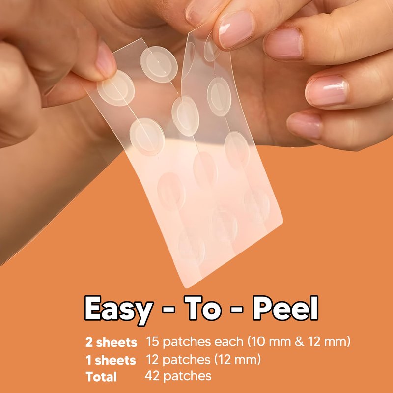 BitMark Care Pimple Patches for face | Hydrocolloid Patches with Mirror Case – Invisible Acne Patches, Absorbs Zits & Blemishes | Acne stickers for All Skins (42 Count)