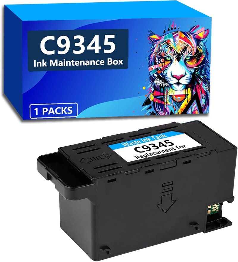 C9345 Ink Maintenance Box - Compatible Replacement for ET-8550, WF-7840, & More | Efficient Printer Care