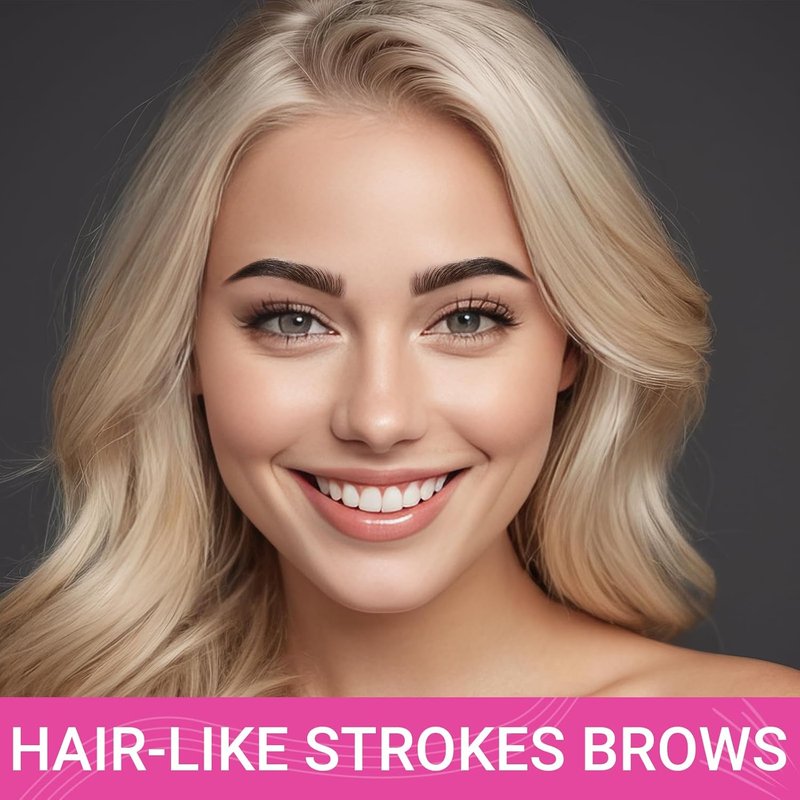 iMethod Eyebrow Pen - 2-in-1 Precision Eyebrow Pencil with Fork-Tip & Brush-Tip | Reddish Brown