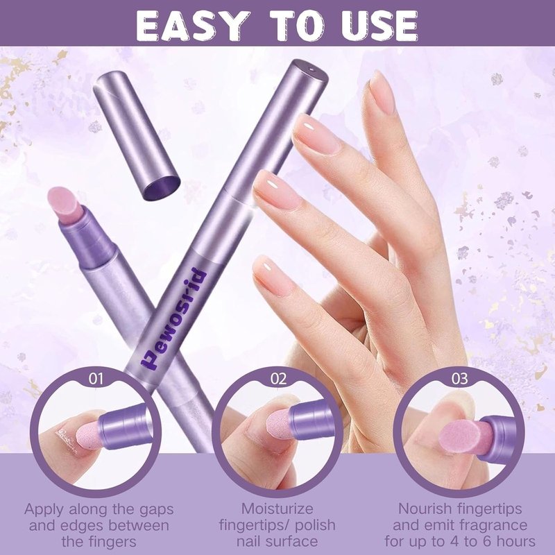 Cuticle Oil Pusher Pen - 4-in-1 Ceramic Cuticle Remover & Nourishing Oil | Nail Care Tool for Hangnails & Dry Nails