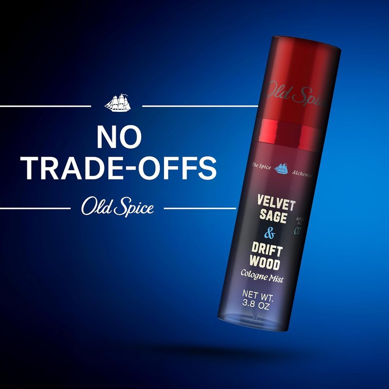 Old Spice Cologne Mist for Men - Spice Alchemist Collection | Velvet Sage & Driftwood, 3.8 oz