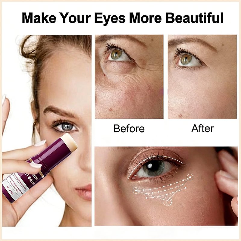 Calcium Multi Balm Stick - Hydrating Under Eye & Anti-Aging Formula | Firming Skin, Reduces Fine Lines