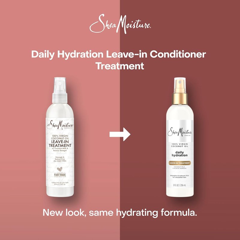 SheaMoisture 100% Virgin Coconut Oil Leave-In Treatment - Nourishing Hydration | 8 Ounce