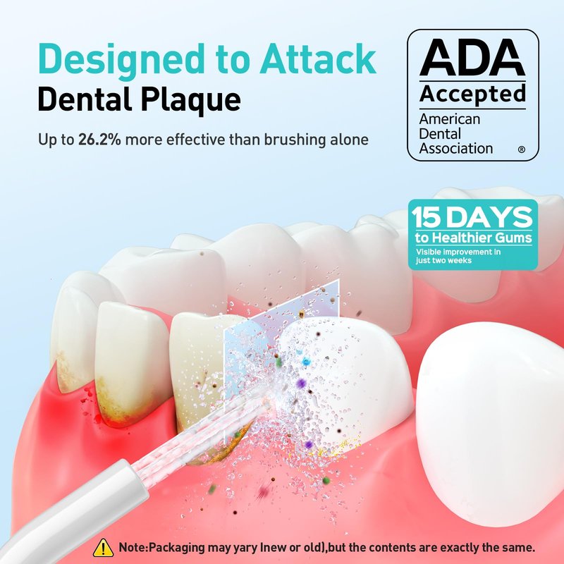 COSLUS Water Dental Flosser Teeth Pick C20: ADA Accepted, Portable Cordless Oral Irrigator 300ML Rechargeable Travel Irrigation Cleaner IPX7 Waterproof Electric Flossing Machine for Teeth, White