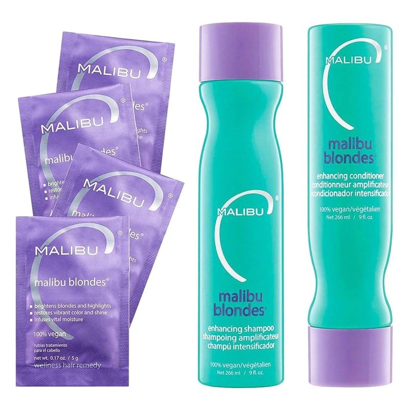 Malibu C Blonde Shampoo & Conditioner Set | Protects Color Vibrancy & Infuses Moisture - Sulfate-Free Hair Care