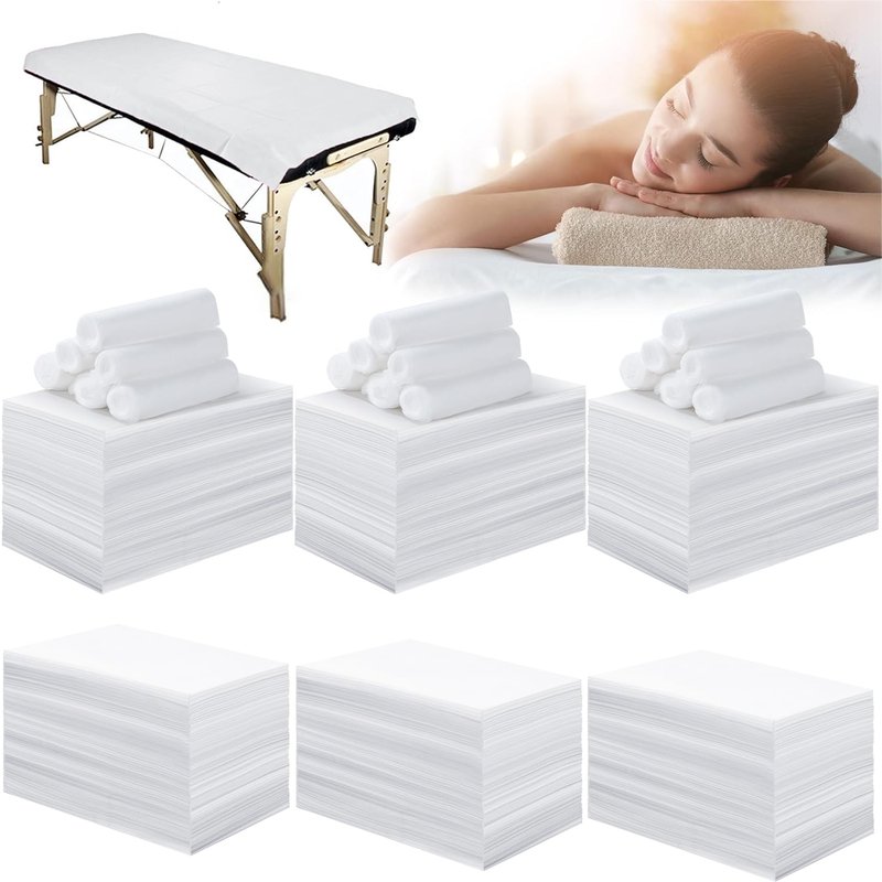 Disposable Bed Sheets for Massage Tables - Soft Non-Woven Cover | 31" x 71" | Breathable White for Spa & Beauty