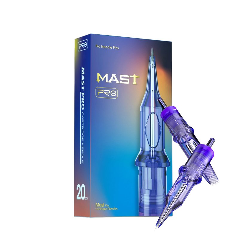Mast Pro Tattoo Cartridges 20Pcs Disposable Needles Bugpin Round Liner 0805RL