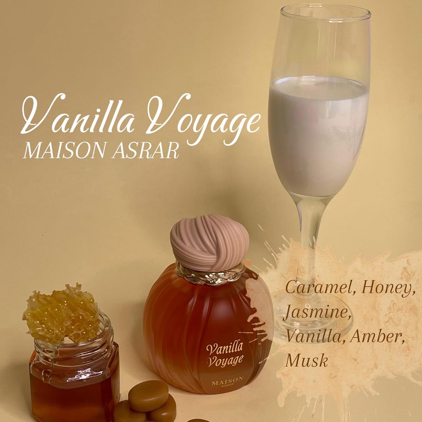 Vanilla Voyage Eau de Parfum - Luxurious Fragrance for All-Day Elegance | 3.4 oz