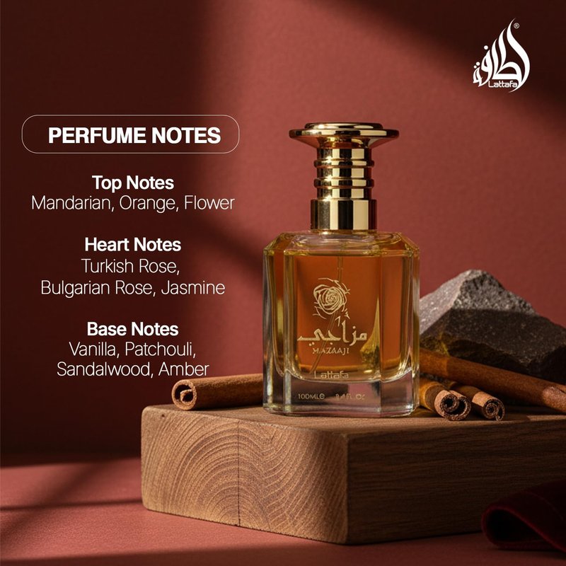 Lattafa Masaaji Eau De Parfum Spray (Unisex) 3.4 Ounce