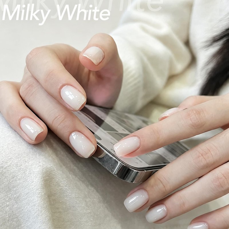 modelones Nail Strengthener and Growth 2 Pcs Milky White Nude Orange Nail Polish Kits Nail Hardener Extra Strong and Growth Nail Repair for Damaged Nails Care for Women Gifts 30ml
