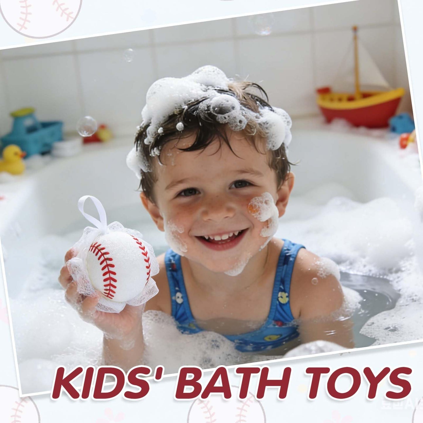 Pnluoce 12Pcs Baseball Team Souvenirs, Team Gift Shower Sponge Bath Loofah Sponge Suitable for School Baseball Competition Prizes Birthday Sports Party Favors