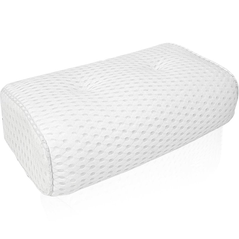 REEZEIVI Sauna Headrest Pillow, 4D Air Mesh Quick Drying and Washable Sauna Pillow Sauna Neck Rest Sauna Accessory,White
