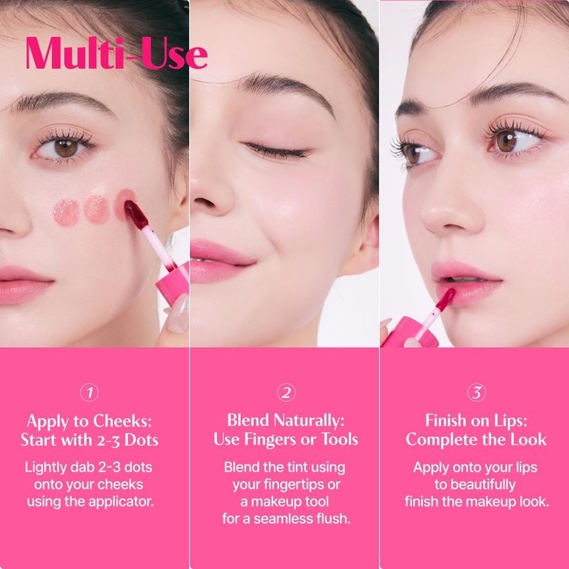 ETUDE Dear Darling Water Tint - Cherry Ade (9g) | Vivid Color Lip Stain with Moisturizing Weightless & Non-sticky Finish Lip Stain | Smudge-proof Lip Tint | Korean Makeup, Kbeauty