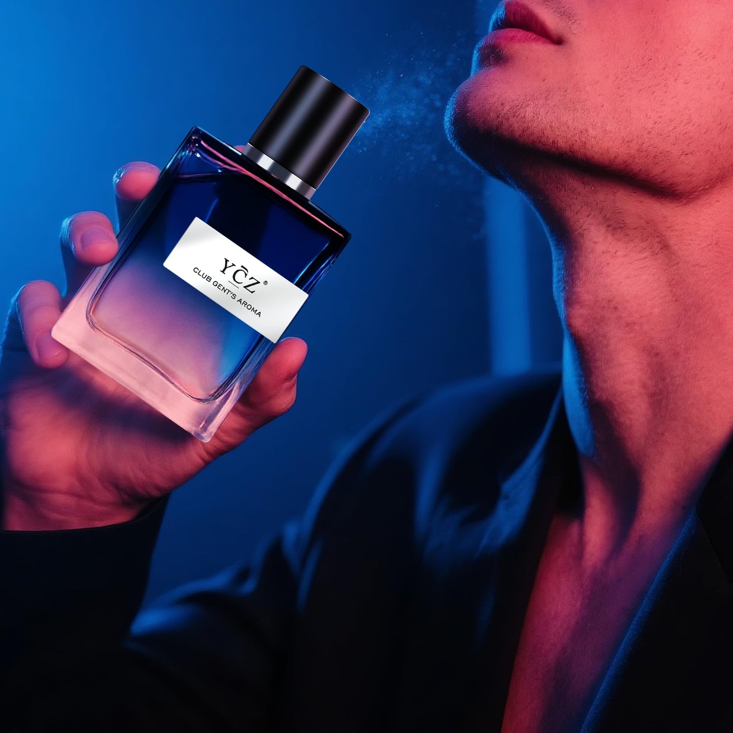 Ycz Cologne for Men Set, 1.7oz(50ml) Bottled Pioneers and Midnight Men Perfume, Spicy Wood Citrus Lemon Lasting Fragrance, Elegant Sleek Bottle Design for Christmas Gifts Ideal