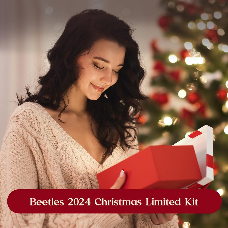 Beetles Deal Box Gel Nail Polish Kit with U V Light and Colors Gel Polish Nail Kit with Base&Top Coat Soak Off 2026 Christmas Limited Gifts