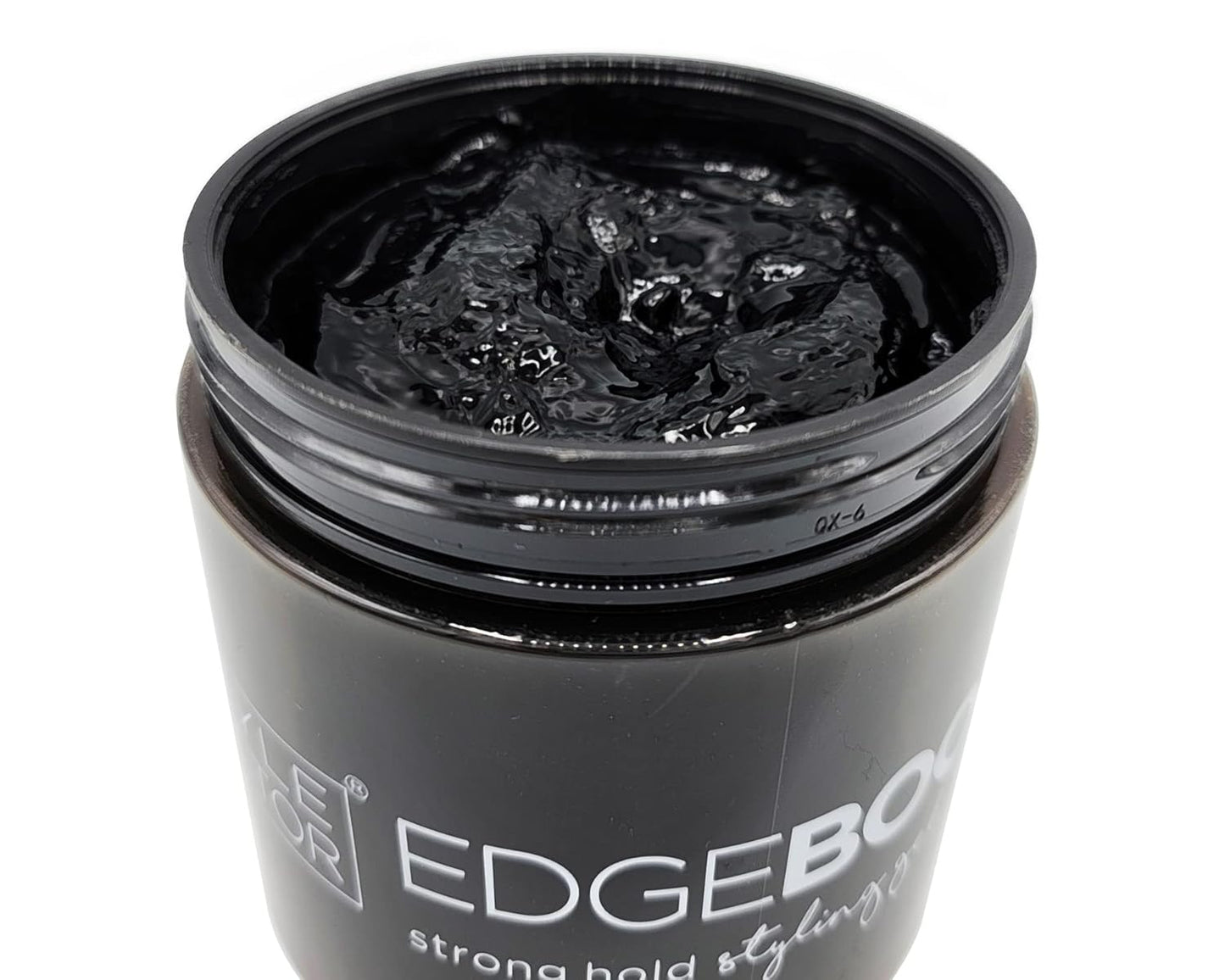Style Factor Edge Booster HIDEOUT Styling Gel 16.9 Oz | Darkens Gray Hair with Strong Hold and High Shine (Natural Black), 16.9 Fl Oz (Pack of 1)