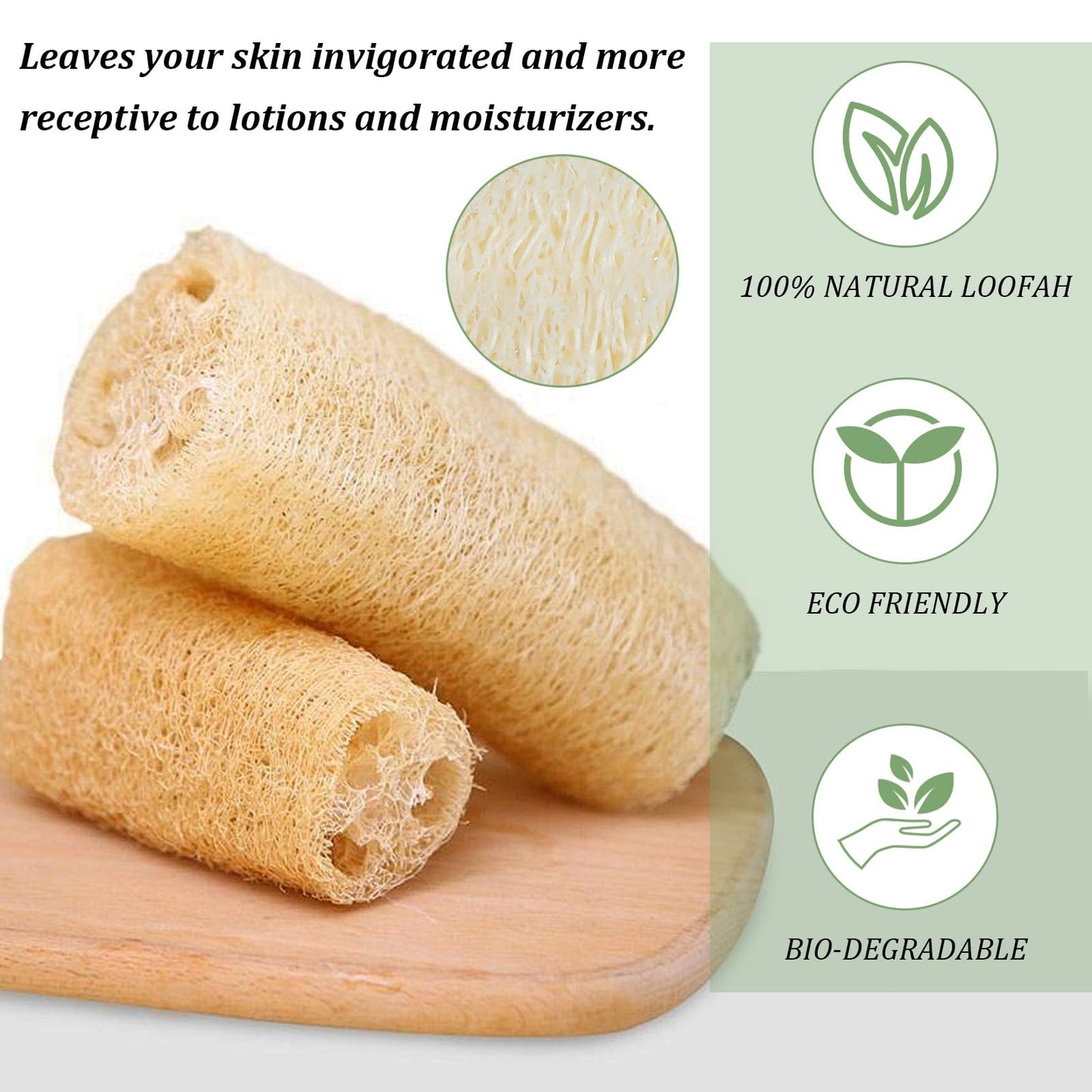 Nogeqi 30 Pcs 2.17 Inch Natural Loofah Sponge Pads for Washing Face, Exfoliating Body Facial Scrub Pads for Makeup & Dead Skin Removal Cleansing Skin for Women and Men(One Side softened)