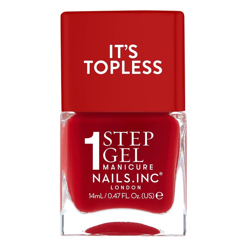 Nails Inc. Gel-Like Nail Polish - 4-in-1 Base Coat, Treatment & Top Coat | Long-Lasting, Glossy Finish, 0.47 Fl Oz