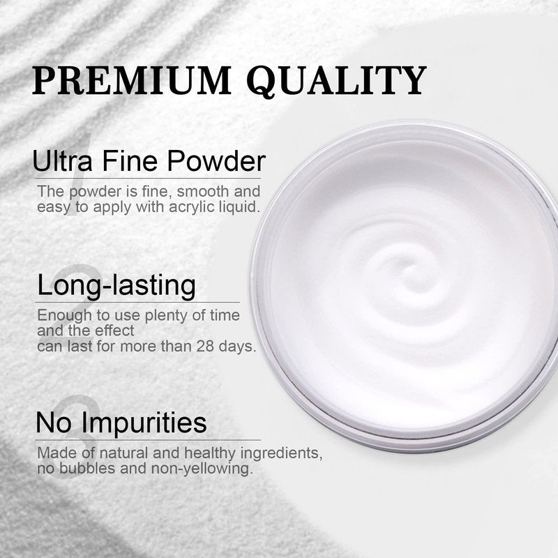Saviland Pink Acrylic Powder 5.29OZ Large Capacity Acrylic Nail Powder for Salon Effect Nail Extension 3D Carving Frech Manicure Long-Lasting Acrylic Powder for Begginers Home DIY Nail Salon