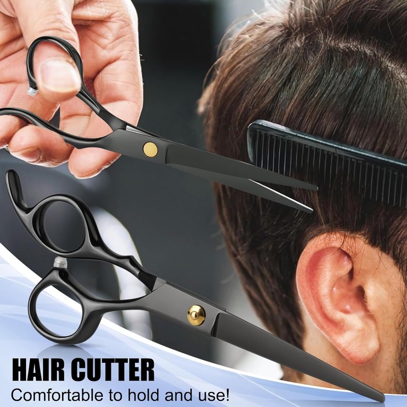Professional Hair Cutting Scissors Set - Stainless Steel Shears & Thinning Scissors for Salon & Home Use | Unisex