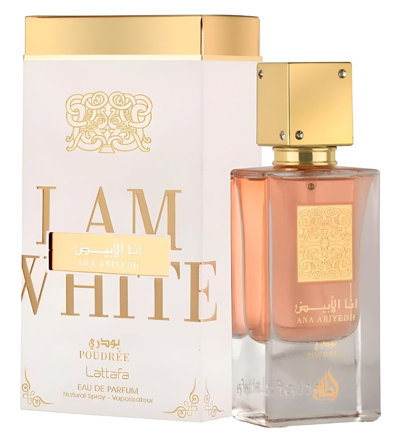 Lattafa Ana Abiyedh Poudree for Women Eau de Parfum Spray, 2.04 Ounce / 60 Ml