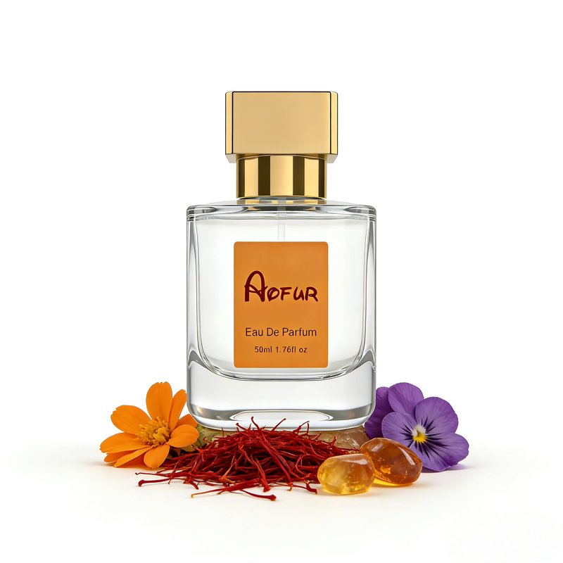 Aofur Vanilla Oud 1.7 Fl Oz (50ml) - Eau de Parfum - Inspired by Ba.ccarat Rou.ge 5.40 - Vegan, Women Luxury Fragrance (1.7 Fl Oz (50ml), Ambery Saffron)