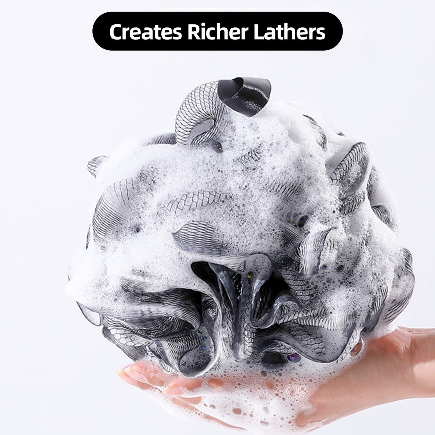 Fu Store Loofah Sponge Shower Loofahs 70g Bath Sponges Mesh Balls 4 Colors Body Scrubber Exfoliator Wash Back Scrubber Bathroom Men Women Scrubbers Cleaning Bathing Accessories