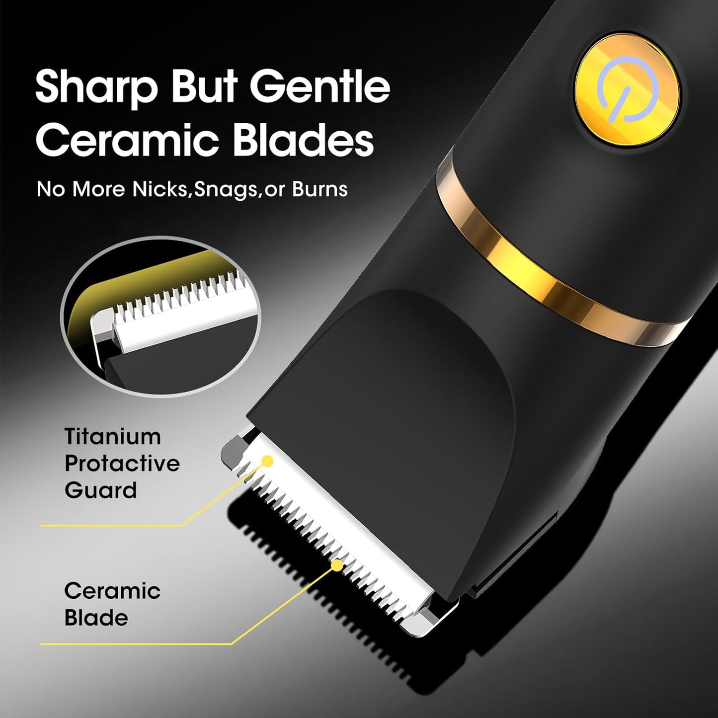Zesuti Manscape Body Hair Trimmer - 3-in-1 Waterproof Electric Shaver for Men | Versatile Grooming Tool