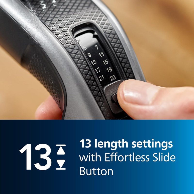 Philips Hair Clipper 3000 Series - DualCut Beard & Hair Trimmer with 13 Length Settings | Zero Maintenance, 45 Min Runtime