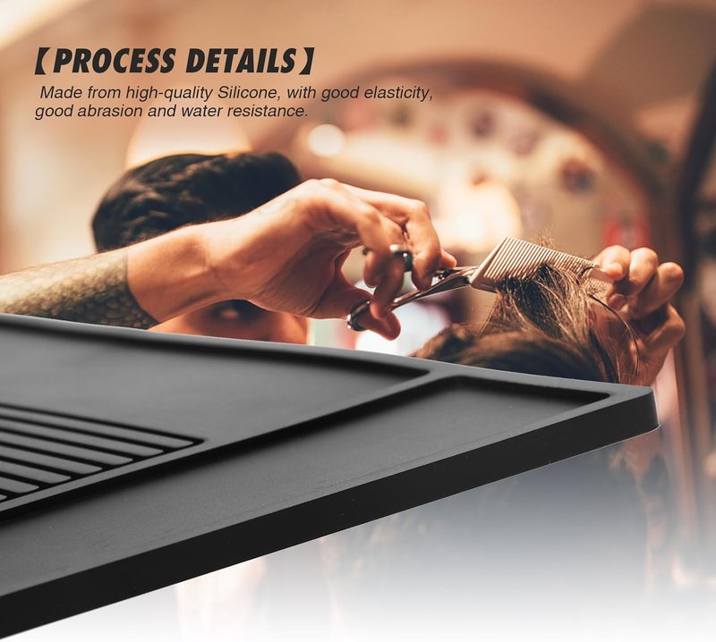 MoyRetty Magnetic Barber Organizer Mat - Professional Anti-Slip Heat-Resistant Silicone Pad | 17.7'' x 11.8''