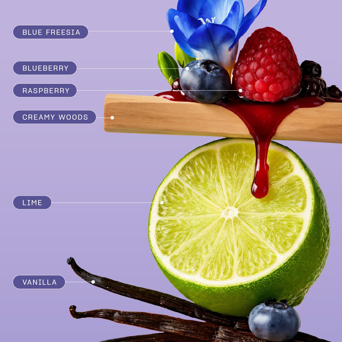 Snif Berry Styles Body Mist - Fruity Gourmand Fragrance for Body & Hair | 2.5oz Blueberry, Raspberry & Vanilla