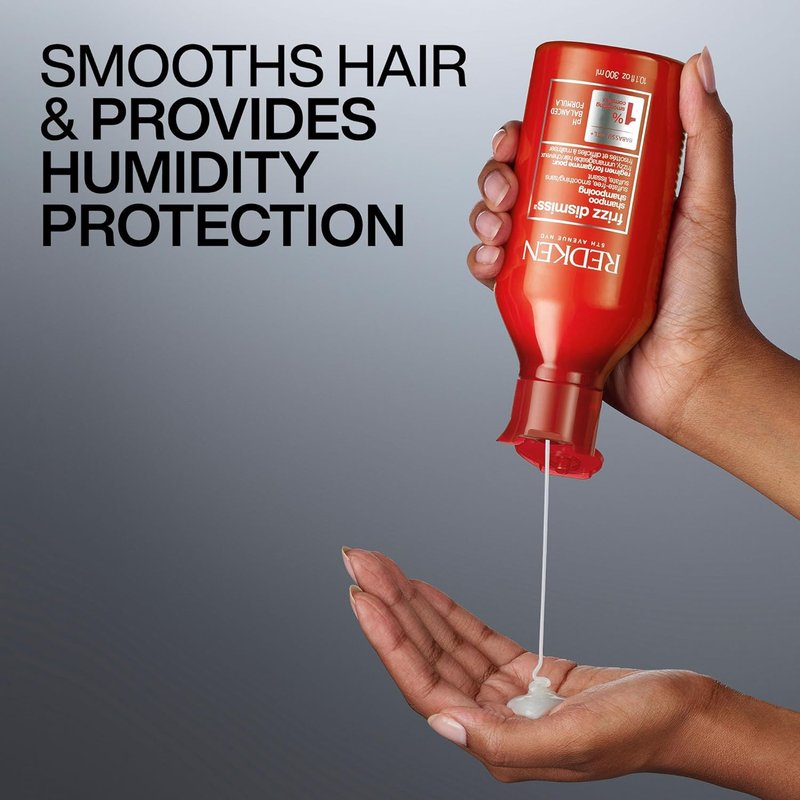 Redken Frizz Dismiss Shampoo - Smooth & Shine for Frizzy Hair | Weightless, Sulfate-Free Formula