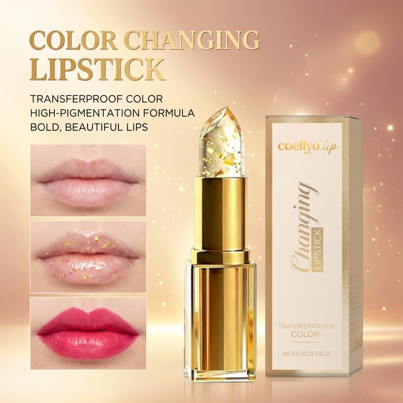 Ph Adjusting Lipstick, Transferproof Color Changing Lipsticks for Women, Color Changing Lipstick, Women Long Lasting Warm Change Waterproof Shine Lip(1pcs)